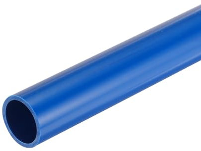 QUARKZMAN 21x25mm (ID*OD) Tubo de PVC Redondo, 30cm Tubo Rígido Redondo de Alto Impacto para Proteger Cables Eléctricos, Tubería de Agua, Decoración, Fundas de Cables, Azul