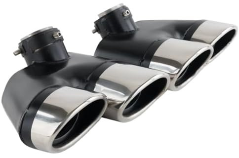 Edelstahl Auspuff Endrohr 1 Paar Edelstahl Auto Auspuff Tipps Für Benz W220 S350 S320 S500 Spitze Auspuffrohre Endrohr Düse Endrohr Auspuffblende
