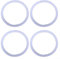 4 Pack Replacement Rubber Seals Compatible with 19/24/32/40oz Water Bottles, Ensures Leak Proof Performance (original color)