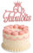 ZEYIYER 60th Fabulous Cake Toppers, Rose Gold 60th Happy Birthday Cake Decorations for Ladies Women, 60 Years Old Cakes Pick for Anniversary Party Supplies