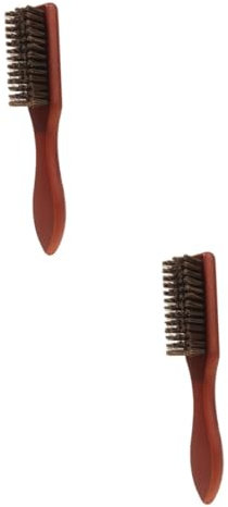 NIYANGLE 2pcs Multi-Function Beard and Hair Styling Brush and Design for Barbers and Home Use for Cleaning Shredded Hair and Beard Grooming