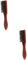 NIYANGLE 2pcs Multi-Function Beard and Hair Styling Brush and Design for Barbers and Home Use for Cleaning Shredded Hair and Beard Grooming