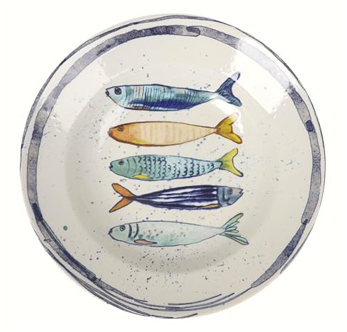 La Mediterránea Assiette à pâtes 29cm Peixe 6 pièces