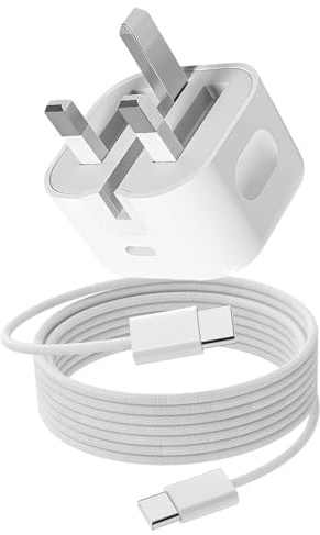 20W Fast Charger USB C Plug for New AirPods 4 4th/Airpod Pro 2 2nd generation Earbuds/AirPods Max 2024/Beats Pill 2024 Beats Solo 4/Bose Max SoundLink Flex 2 Speakers with 1m Fast Charger Cable