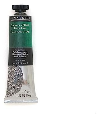 SENNELIER Artists Color Oil Paint, 40ml, Phthalo Green Cool S3, (10-130411-818)