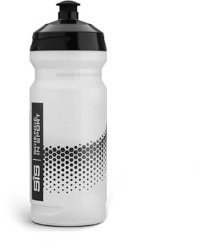 Science in Sport SIS Clear Sports Water Bottle, Wide Mouth Drink Bottle, Black Logo, Transparent, 600 ml (Design May Vary)