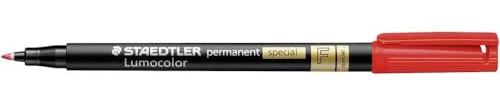 Staedtler 319 F-2 Feinschreiber Universalstift Lumocolor permanent special, rot, 0,6 mm, 5 Stück