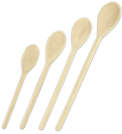 Staedter Haus Oval Form Kochlöffel, beige, Birkenholz, beige, 30 cm
