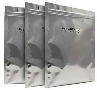 Faraday Cage EMP/ESD Borse Premium 3 pz 8x10 Spesse & Heavy Duty Quality Kit per Notebook Medio, Hard Disk Esterno, iPad Windows
