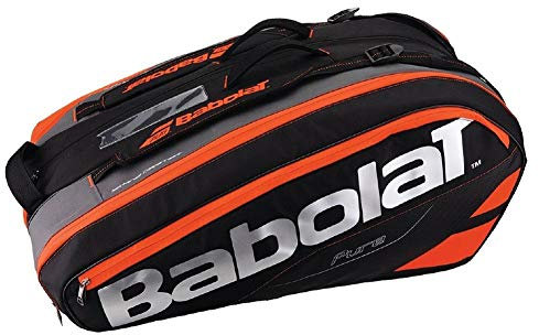 Babolat Racket Holder X 12 Pure Schlägertasche, Schwarz, 68 x 40 x 20 cm