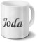 printplanet Tasse mit Namen Joda - Motiv Chrom-Schriftzug - Namenstasse, Kaffeebecher, Mug, Becher, Kaffeetasse - Farbe Weiß