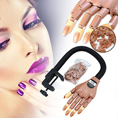 Ankamal Elec Adjustable Life Size Nail Art Training Hand Practice Learning Model + Refit Tips High of sturdy made quality