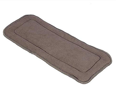 Pañales de tela para adultos y adolescentes de 5 capas, lavable, tela de carbón de bambú, forro de pañales, superabsorbente, para incontinencia intestinal (S)