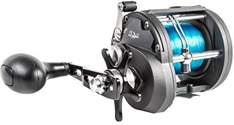 Fladen Fishing Warbird 4000-1 Multirolle mit Kugellager, mit Wasserwaage, Windstern und Schnur auf [11-454000]