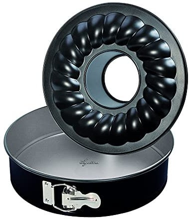 Lagostina Gustosa Tortiera Apribile con Cerniera e Due Fondi Intercambiabili in Acciaio Antiaderente, Diametro 26 cm, Teglia da Forno fino a 210°