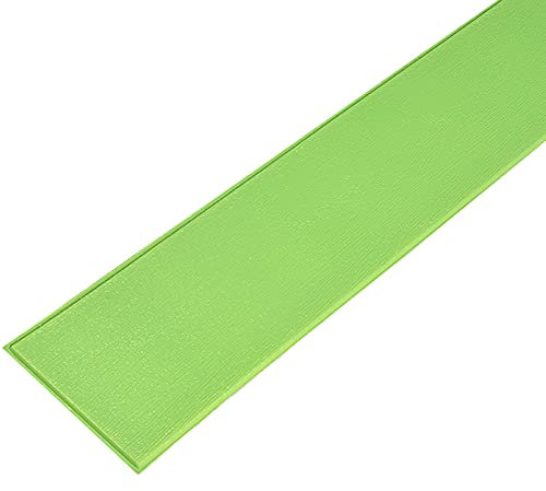 XiinxiGo Battiscopa Flessibile Autoadesivo PVC Finta Venatura del Legno Impermeabile per Cucina, Bagno, Salone, Ufficio, TV Sfondo,Verde,8Pezzi(70 * 11 CM)