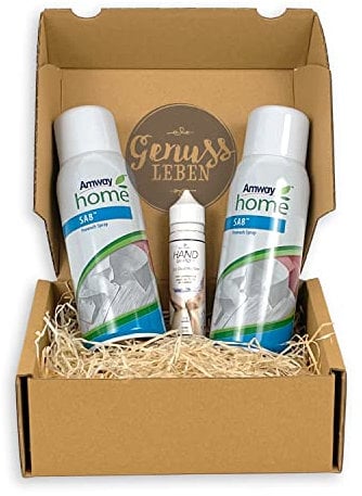 Genussleben Box mit Vorwaschspray SA8 2x 400 ml und Schmutzradierer Gratis