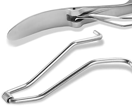 Fuß Nagelzange Ersatzfeder Feder Ersatzteil Bügelfeder 9,5 cm - 10,5 cm | Ersatz Drahtfeder für Nagelzangen aus rostfreiem Edelstahl zum Austausch Ihrer Fußpflege Zange von 9,5 cm bis 10,5 cm