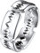 PROSTEEL Herren Rasierklingen Design Ring Edelstahl Größe 72 Hochzeit Verlobung Bandring 7mm breit Partnerring Trauring Gothic Ring Modeschmuck Accessoire für Geburtstag