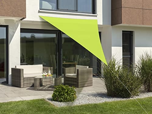Schneider Sonnensegel Lanzarote, apfelgrün, 400 x 400 x 300 cm dreieckig, 241-78, Polyester, 0.5 kg