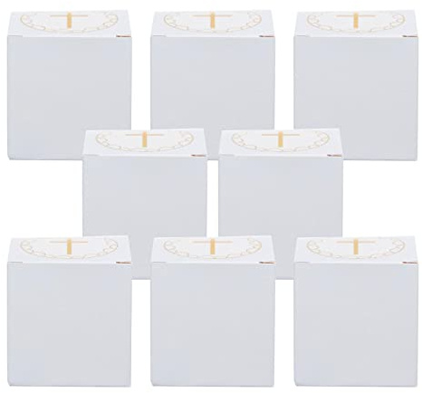 Amscan 9915960 - Blue Botanical Celebration Holy Communion Favour Boxes - 8 Pack
