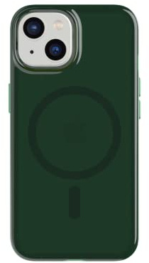 tech21 iPhone 14 Evo Tint Compatible with MagSafe – Shock-Absorbing & Scratch-Resistant Tinted Phone Case with 12ft Multi-Drop Protection Dark Green
