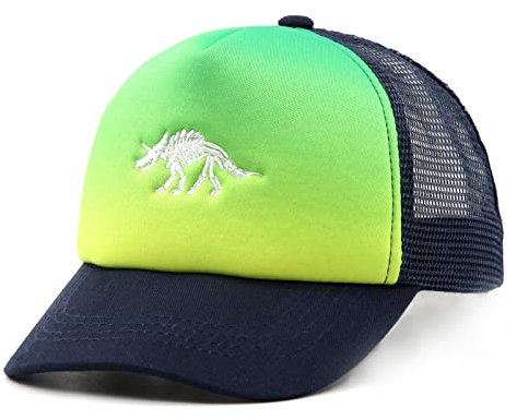 JANGANNSA Children's Baseball Cap Dinosaur Horn Summer UV Children's Hat for Boys Girls 2-4 Years