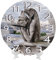 Round Clocks Gargoyles At Notre Dame Wall Clock Modern Number Clock Decorative Roman Numeral Wall Clock, For Outdoor, Cafe, Business, 25cm