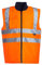 Blackrock Hi Vis Body Warmer Orange/Navy Reversible Hi-Vis Padded Gilet, Quilt Lined, Warm Work Body Warmer for Men Womens, Equestrian Reflective Gilet Security Safety Wear - Size Large