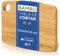 Daniks Hochwertiges Schneidebrett aus 100% Bambus, Extra Dick 1.8 cm, Brotbrett und Servierbrett für Fleisch, Gemüse, Brot, 32x22 cm (L)