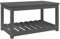 vidaXL Gartentisch, Couchtisch Holzrahmen, Beistelltisch mit Ablage, Terrassentisch Balkontisch Kaffeetisch, Grau 82,5x50,5x45cm Massivholz Kiefer