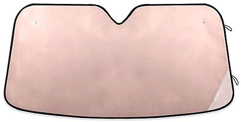 Parasol para parabrisas de coche, color oro rosa, protección contra el calor del sol