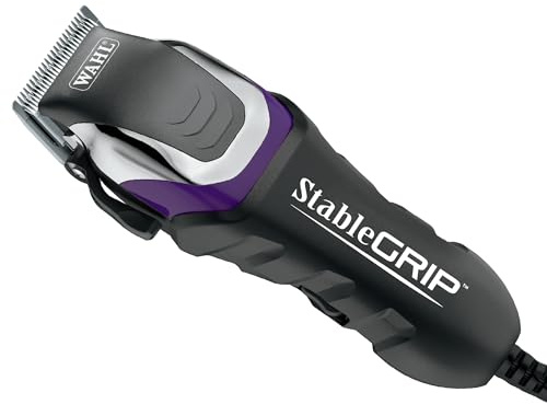 Wahl Pro Animal Stable Grip - Comprehensive Equine Grooming Kit - Light Body Clipping - Trimming Face, Ears & Fetlocks - Stable Grip Clipper - Easy-to-Adjust Cutting Lengths - Long Power Cord