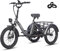 Fafrees E Bike Dreirad für Erwachsene 48V 21Ah Akku, Ebike Klapprad Lastenfahrrad 20 * 3.0 Zoll, EBike 3 Rad 65N.m, Dreirad für senioren Reichweite bis zu 65-115Km, F20 Mate (Grau)