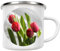 artboxONE Emaille Tasse Tulpen Blumenstrauß Close up von Wundertüte - Emaille Becher Natur