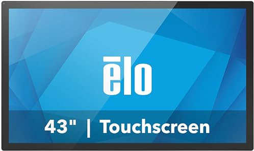Elo 4304L 43 Touchscreen Signage | TouchPro PCAP 40 Touch, Anti-Friction Glass, 1920 x 1080, Black