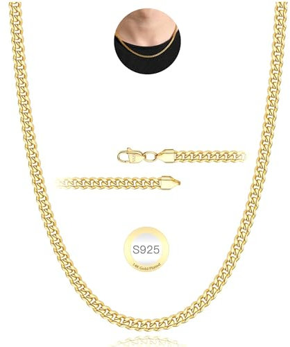 Rajputana Gold Kette Halskette für Männer 5mm Kubanische Verbindung Ketten für Herren Junge Gold Männer Kette Halsketten Robuste Kandare Chains Schmuck Geschenke 20 Zoll