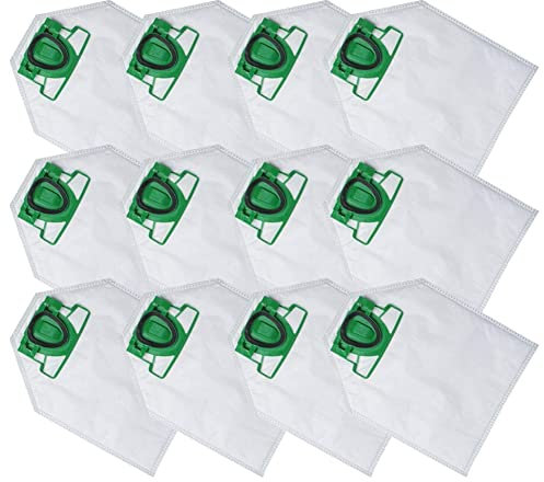 PPcdfre Sacchetti per aspirapolvere per Folletto VK 200, 12 pezzi, sacchetti per aspirapolvere VK 200 VK200