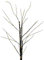 LED Lichterzweig 84 cm für Außen und Innen Batterie betrieben - 112 LED - Deko Baum warm weiß beleuchtet mit Timer - Weihnachten Advent Winter Deko Beleuchtung für Garten