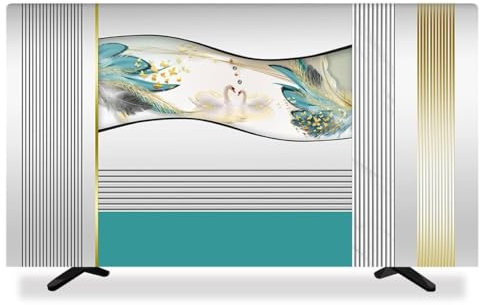 Yoeoefuo TV Protective Cover 32 - 85 Inch TV Screen Protector Indoor Modern TV Cover Screen Protector Full Protection TV Breathable Dustproof TV Protective Case (Style 1.45-48 Inches)