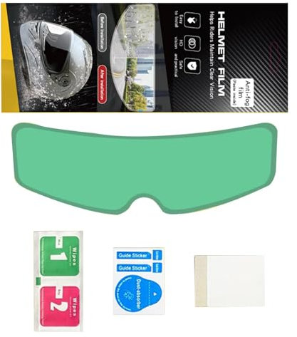 Weatherproof Helmet Sticker, Anti Fog Helmet Film, Rainproof Helmet Insert, Helmet Visor Film Insert, Helmet Rain Shield, Anti Fog Sticker Visor, Helmet Visor Fog Shield, Durable Visor Rainproof