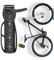 My DIY Bike Wall Mount Hanger Pack of 2 - Wall-Mounted Bicycle Storage Rack with Anti-Slip Strips & Scratch-Resistant Rubber, Heavy Duty, Up to 30kg Capacity