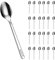 Lot de 120 petites cuillères en inox - 3 X 40 petites cuillères - Passe au lave vaisselle - Inoxydable - Solide - Fêtes et anniversaires - Pique-nique - Table’Colors