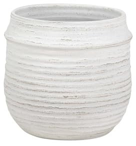 Adda Home Macetero Ceramica Blanco 34x34x33 Cm