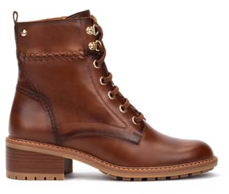 Pikolinos Medina Stiefeletten mit Absatz Damen | Aus Leder | Schnür- und Reißverschluss | Mittlerer Absatz | EU-Größe 35–42