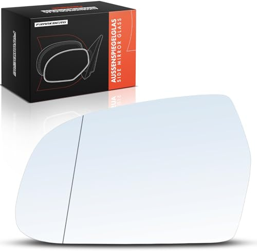 Frankberg Spiegelglas Außenspiegel Aussenspiegelglas 8K0857535F | Links, Asphärisch, Elektrisch; Kompatibel mit A4 Avant 8K5, A3 Sportback 8PA, A3 8P1, A5 8T3, A4 8K2, A5 Cabriolet 8F7