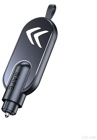 DJJNHF Notfallhammer Auto für Citroen C4 Grand Picasso 2 II 2013-2022, mit Gurtschneider Sicherheitshammer Glasbrecher, Gadgets Feuerwehr Schlüsselanhänger