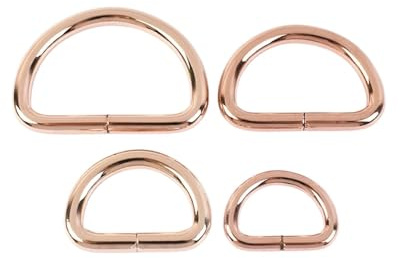 EYZJQSTUV Metal D Rings, Metal D Ring Buckles Pack Of 10 Or 20 20-38mm Multicolor