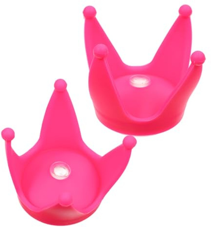 GAROZATION Universal Motorradhelm und Skihelm Dekorationen Set, Gummi Krone mit starkem Saugnapf, Helmoberteilverzierung für Damen, praktische Helmbefestigungen