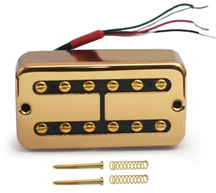 Alnico 5 Magnet Copper Big R 6-String Guitar Pickup TV Jones Style 4-Wire Output Coil Split Guitar Ac | Gold50mm